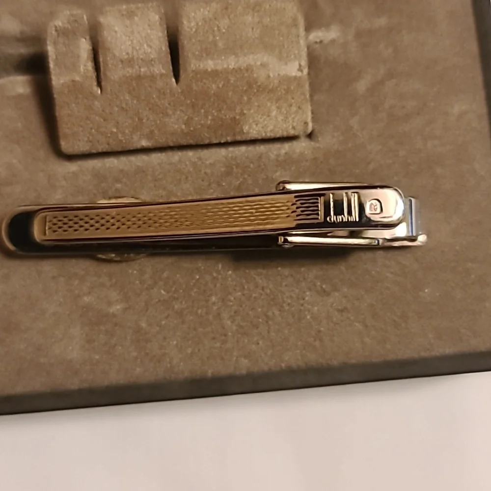 Vintage Alfred Dunhill necktie bar clip